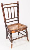 VICTORIAN 19TH CENTURY WILLIAM & MARY REVIVAL CHILDS CHAIR
