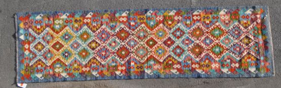 VINTAGE 20TH CENTURY ANATOLIAN TURKISH KILIM RUNNER RUG