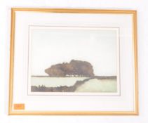 MARTIN CAULKIN - 'THE RIDGE' - 20TH CENTURY WATERCOLOUR ON PAPER