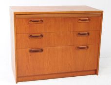 WILLIAM LAWRENCE FURNITURE - MID CENTURY TEAK CHEST OF DRAWERS