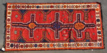 VINTAGE 20TH CENTURY PERSIAN ISLAMIC LORI RUG