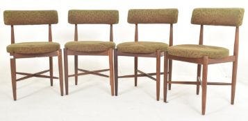 VICTOR B. WILKINS X G-PLAN - FRESCO - FOUR MID CENTURY TEAK DINING CHAIRS