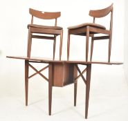 G-PLAN - MID CENTURY GATE LEG DINING TABLE WITH TWO CHAIRS