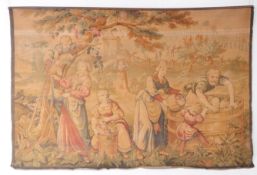 EARLY 20TH CENTURY HAND MADE RELIGIOUS TAPESTRY
