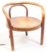 1920S THONET MANNER BENTWOOD CAFE TUB CHAIR - ARMCHAIR