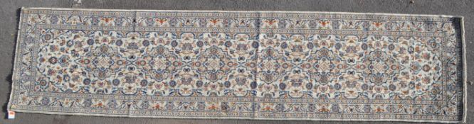 VINTAGE 20TH CENTURY CENTRAL PERSIAN KASHAN CARPET FLOOR RUNNER