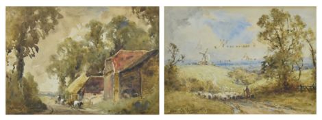 HENRY J. KINNAIRD (1861-1929) - TWO 19TH CENTURY WATERCOLOURS
