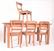 DUTCH FARMHOUSE KITCHEN REFECTORY DINING TABLE AND CHAIRS