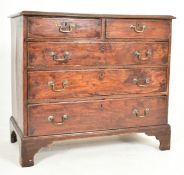 GEORGE III 19TH CENTURY MAHOGANY CHEST OF DRAWERS