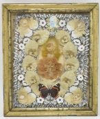 EARLY 20TH CENTURY EDWARDIAN MARITAL SHADOWBOX DISPLAY