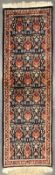 PERSIAN KASHAN PICTORIAL 100% WOOL RUNNER RUG