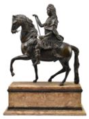 AFTER FRANCOIS GIRARDON (1628-1715) - BRONZE SCULPTURE - LOUIS XIV