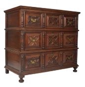 17TH CENTURY JACOBEAN COMMONWEALTH CHEST OF DRAWERS