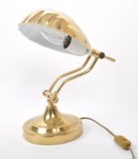 CONTEMPORARY ART DECO STYLE BRASS SCALLOP TABLE LAMP