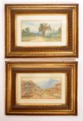 GEORGE GREGORY - TWO LATE 19TH CENTURY WATERCOLOUR PAINTINGS