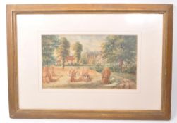 W. NORTHWOOD - 1890 WATERCOLOUR OF A RURAL LANDSCAPE