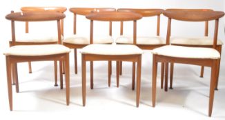GREAVES & THOMAS FURNITURE - SET OF SEVEN TEAK DINING CHAIRS