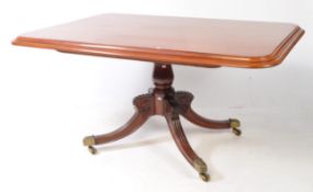 VICTORIAN 19TH CENUTRY MAHOGANY TILT TOP LOO / BREAKFAST DINING TABLE