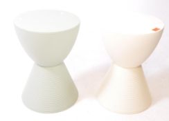 PHILIPPE STARCK FOR KARTELL - PAIR OF MODERN MOULDED PLASTIC STOOLS