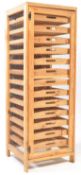 20TH CENTURY WOODEN APPLE STORE PEDESTAL STACKING SHELF SYSTEM