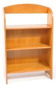 MID CENTURY CHURCH SCHOOOL LIGHT OAK BOOKCASE SHELVES