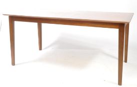 NATHAN FURNITURE - BRITISH MODERN DESIGN LARGE TEAK EXTENDING DINING TABLE