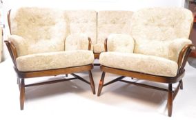 ERCOL FURNITURE - WINDSOR RANGE THREE PIECE LIVING ROOM SUITE