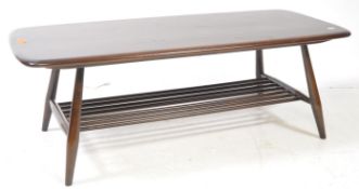 ERCOL FURNITURE - MID CENTURY ERCOL BEECH & ELM COFFEE TABLE MODEL 45A