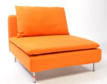 IKEA - CONTEMPORARY ORANGE OVERSIZED DEEP CHAIR