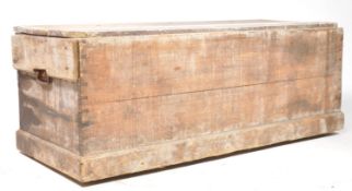 LARGE 20TH CENTURY PINE TRUNK / CHEST