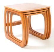 NATHAN FURNITURE - BURLINGTON PATTERN 20TH CENTURY TEAK NEST OF TABLES