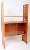 LADDERAX FURNITURE - MID CENTURY TEAK MODULAR WALL SYSTEM CABINET & SHELVES