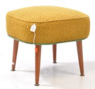 SHERBOURNE FURNITURE- A RETRO MID 20TH CENTURY FOOTSTOOL