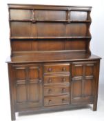 20TH CENTURY OLD COLONIAL DARK ELM DRESSER