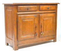 19TH CENTURY PROVINCIAL BRITTANY FRENCH HEAVY OAK SIDEBOARD CREDENZA