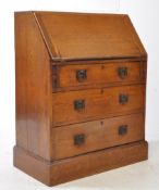 ARTS & CRAFTS EARLY 20TH CENTURY OAK WRITING BUREAU