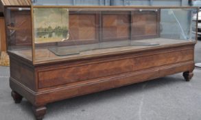 EDWARDIAN PARQUETRY HABERDASHERY SHOP DISPLAY CABINET