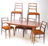 MCINTOSH Of KIRKCALDY - MID-CENTURY EXTENDING DINING TABLE AND CHAIRS