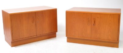 G-PLAN FURNITURE - FRESCO PATTERN- TWO MID CENTURY TEAK SIDEBOARD CABINETS
