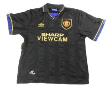 MANCHESTER UNITED - OFFICIAL MAN UTD 1993-94 AWAY KIT SHIRT