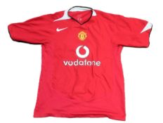 MANCHESTER UNITED - OFFICIAL MAN UTD 2005-06 THIRD KIT SHIRT