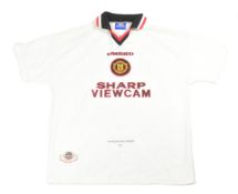 MANCHESTER UNITED - OFFICIAL MAN UTD 1996-97 AWAY KIT SHIRT