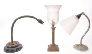 THREE VINTAGE EARLY 20TH-CENTURY TABLE LAMPS