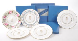 ROYAL WORCESTER - 1980S SPRING FAIR PLATES