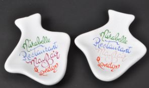 MIRABELLE MAYFAIR - VINTAGE 1980S ASHTRAYS