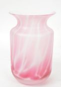 COLLECTION OF FOUR 20TH CENTURY PINK GLASS VASES