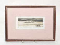 ELIZABETH MORRIS - 'SHRIMP POTS - EARLY MORNING' - CONTEMPORARY ETCHING