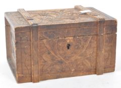 CARVED HARDWOOD SWISS SOUVENIR BOX