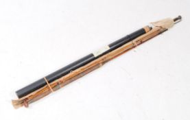 VINTAGE 20TH CENTURY SPLIT CANE FISHING ROD