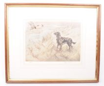 HENRY WILKINSON (1921 - 2011) - 20TH CENTURY DOG ETCHING